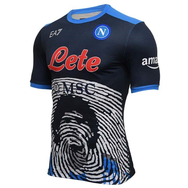 Camiseta Napoli Edición Oscuro Maradona 2021-22 Oscuro Azul